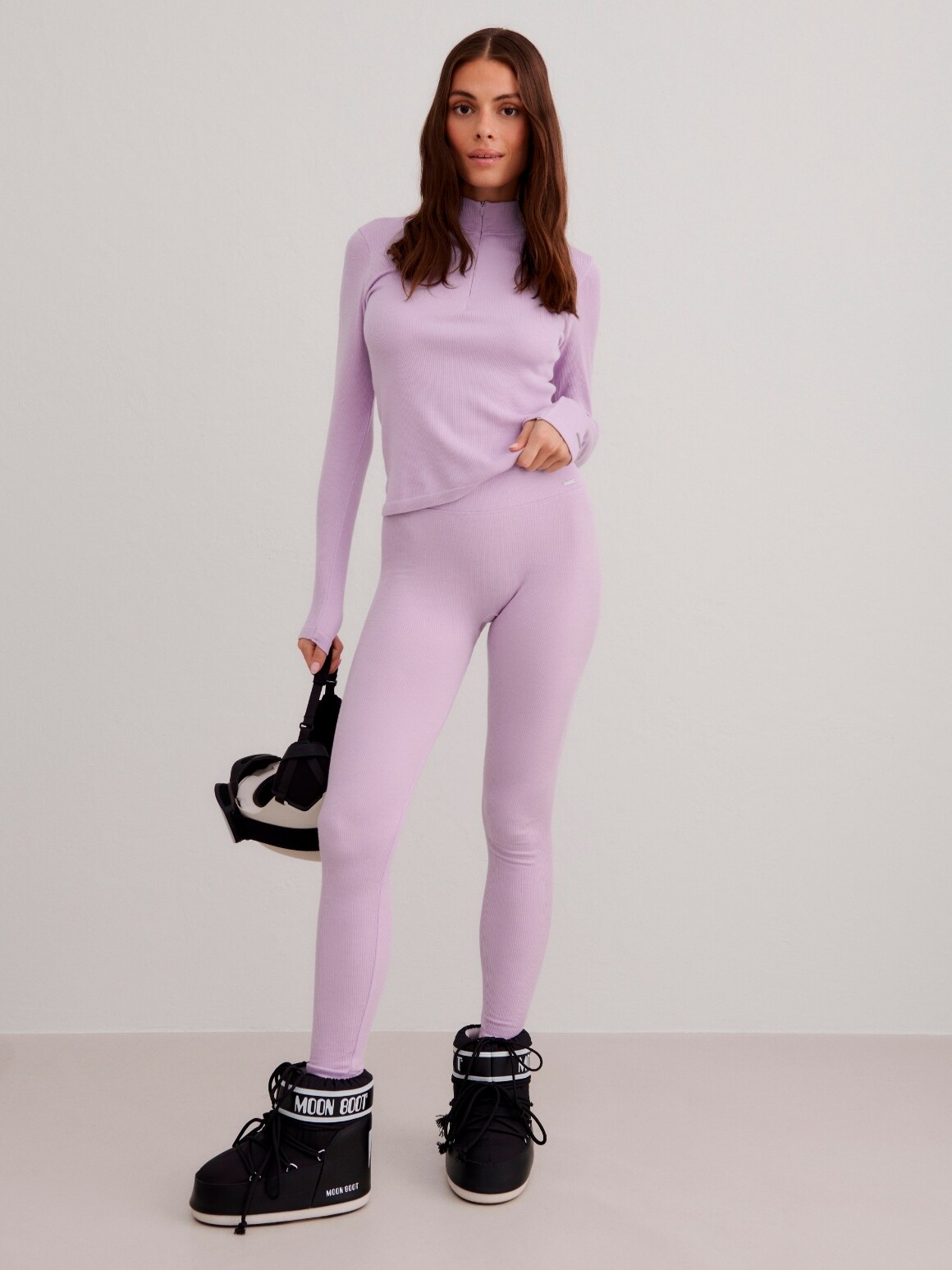 AIM&acute;N, W Ribbed Wool Half Zip