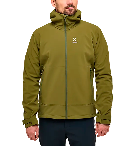 HAGLÖFS, 
CHILLY SOFTSHELL HOOD MEN, 
Detail 1