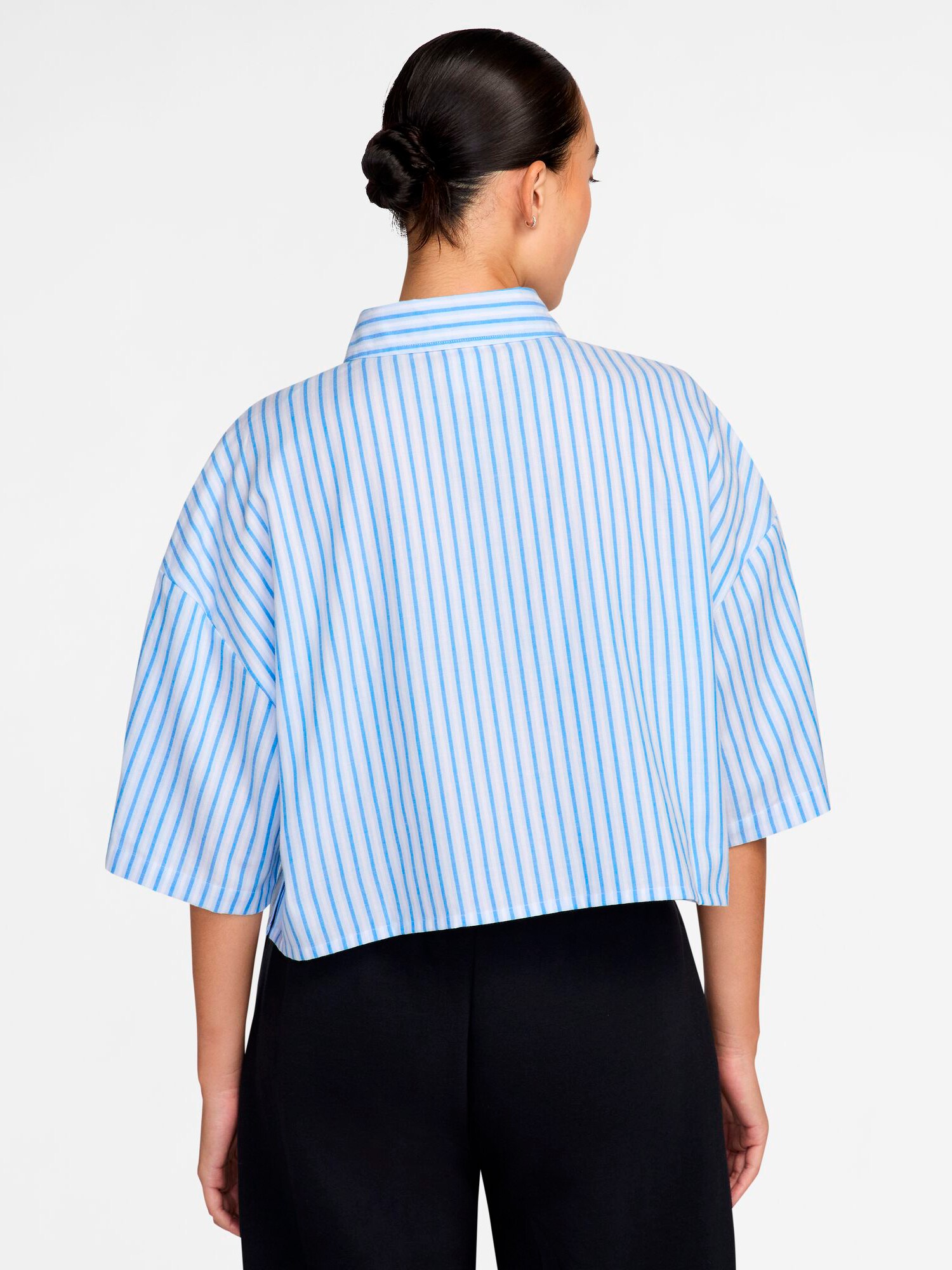 NIKE, W CHILL POPLIN STRIPE SS