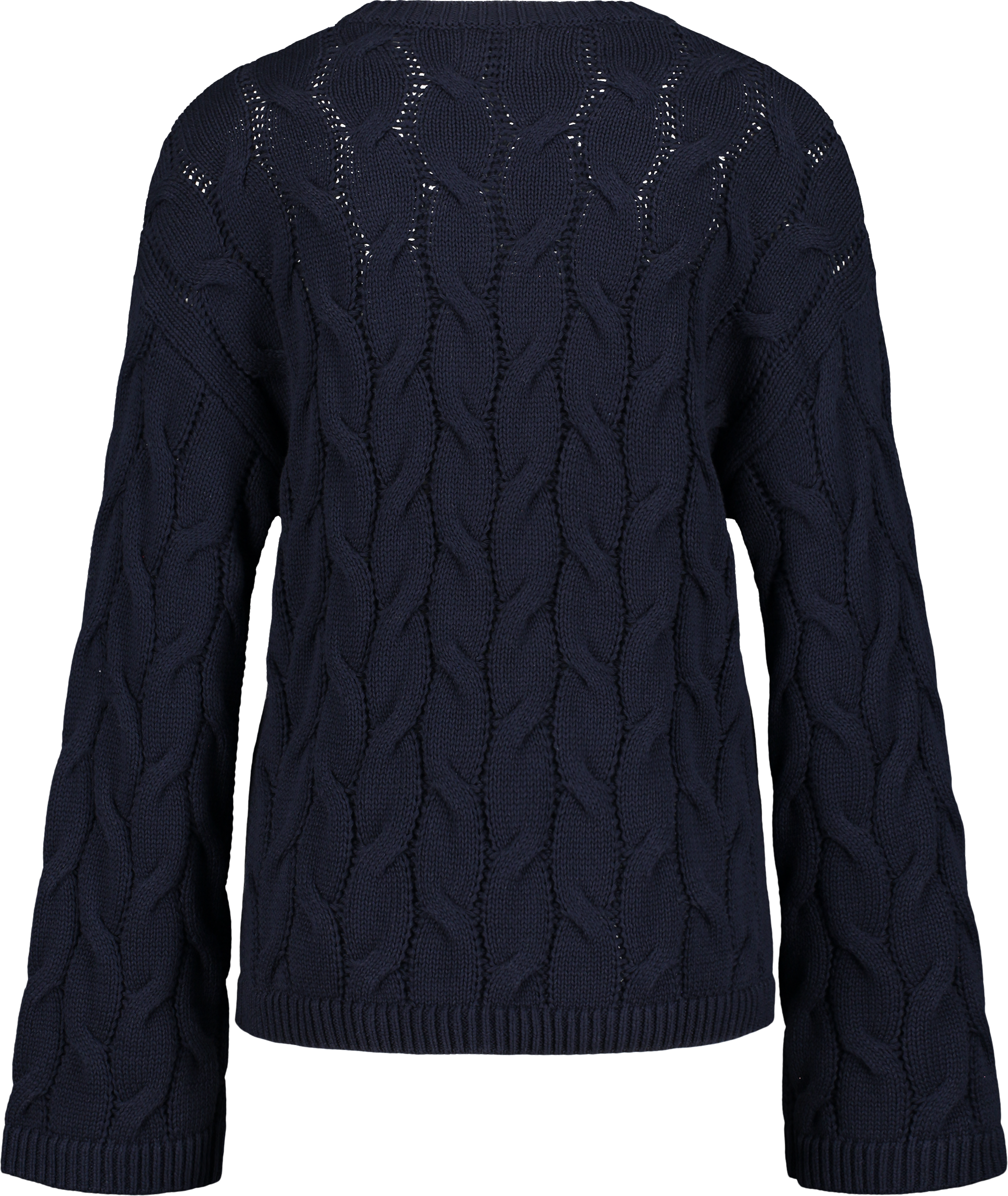 RACE MARINE, W CABLE KNIT SWEATER