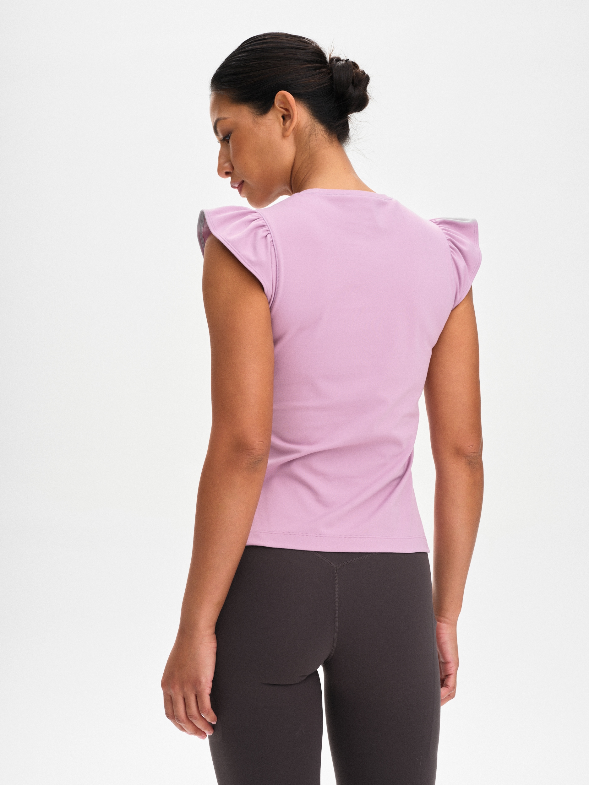 SOC, W Soft Fitness Frill Top