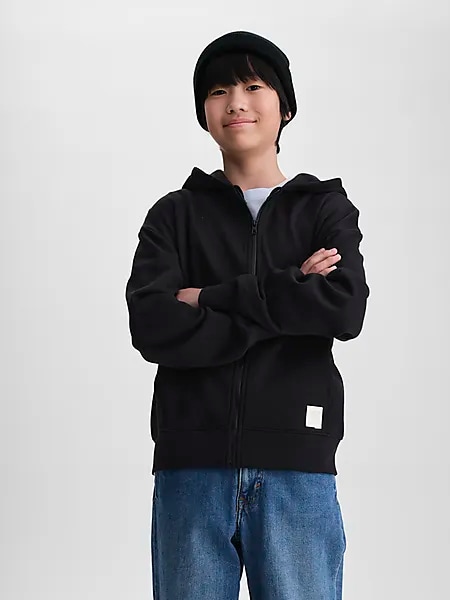 405249101101 WARP J Park Zip Hood 405249101101 WARP J Park Zip Hood Model01 Detail