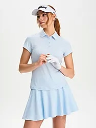 W GOLF POLO SHIRT - ICE BLUE Model01 Small1x1