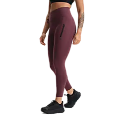 W Run Soft Zip Tights - Dk Plum Model01 Small1x1