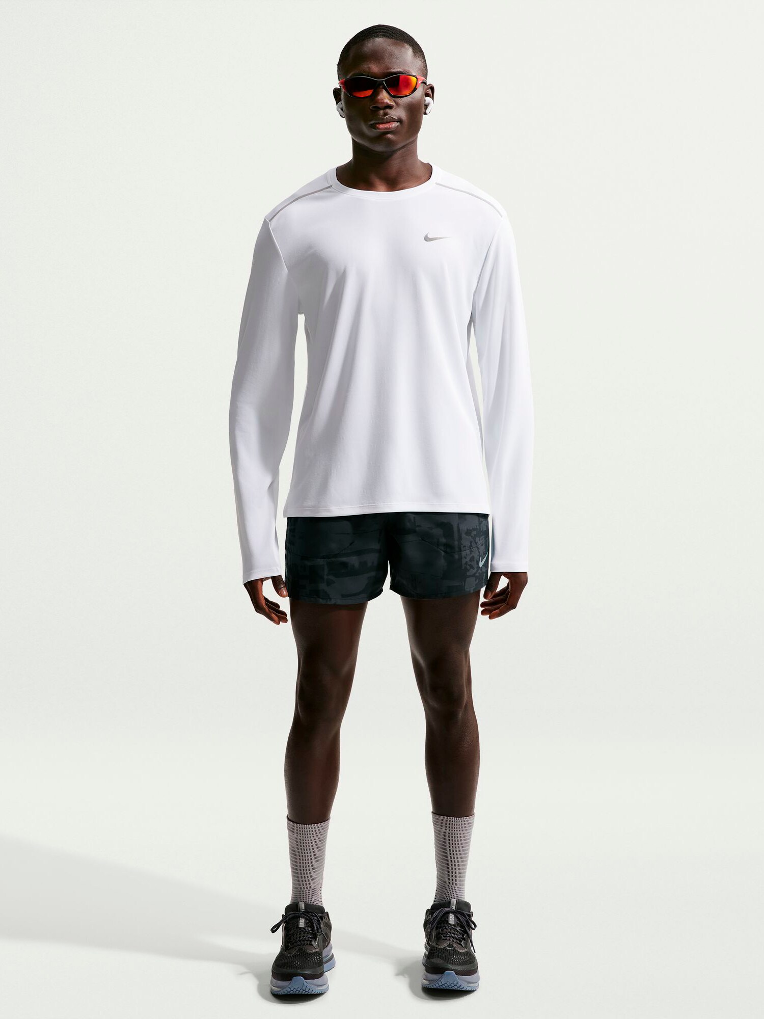 NIKE, M NIKE MILER DRI FIT LONG SLEEVE RUNNING TOP