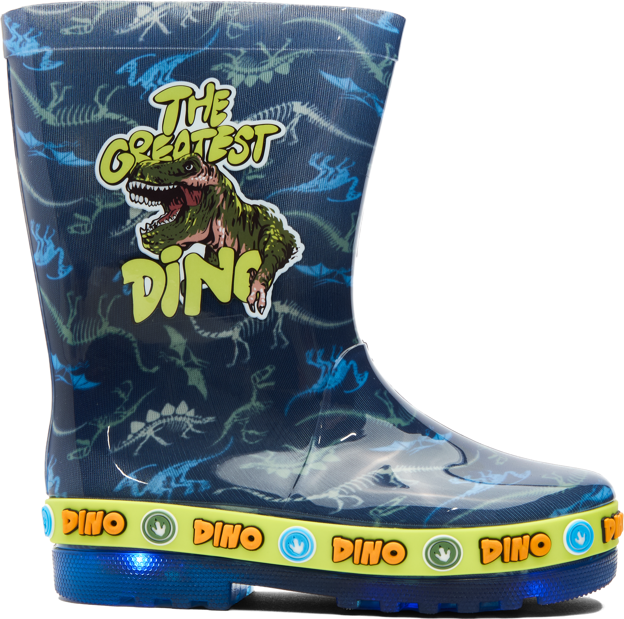 
SPIRIT VIBES, 
BLINKING RAINBOOTS - DINO, 
Detail 1
