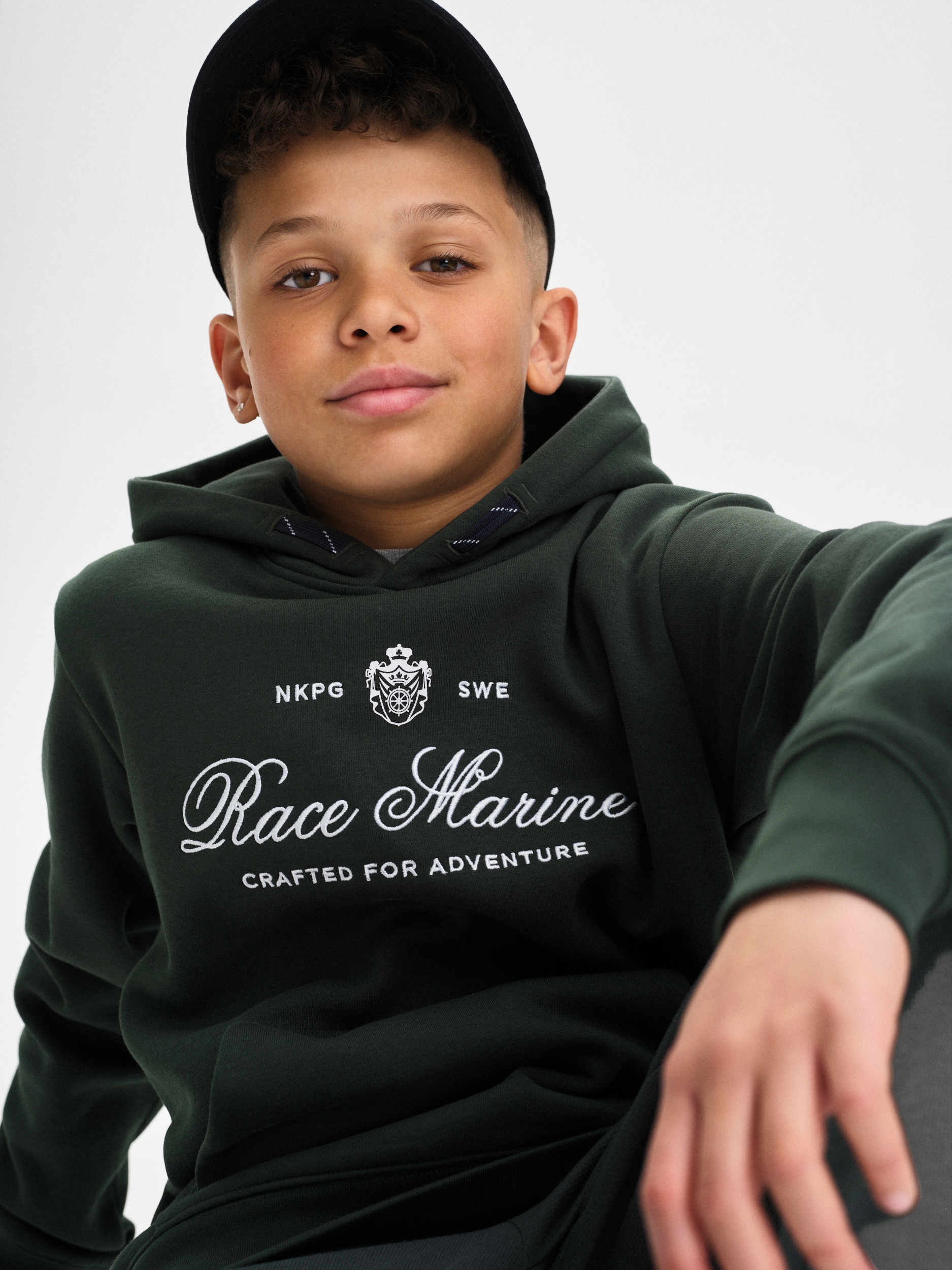 RACE MARINE, J RACE LOGO HOOD