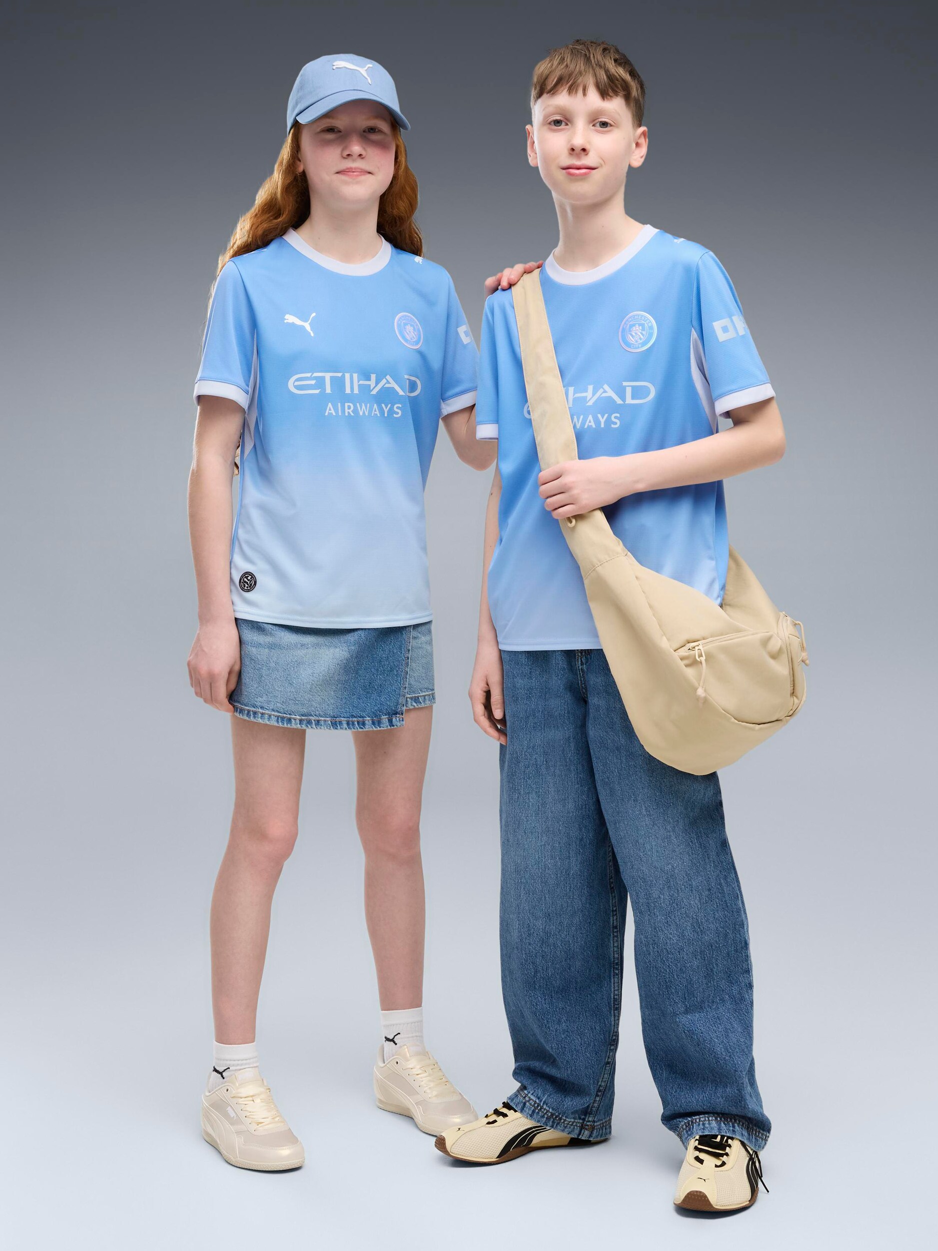 PUMA, MCFC HOME JERSEY REPLICA JR