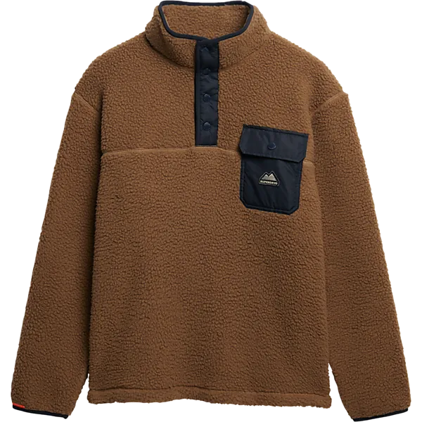 SUPERDRY M Флис Fuji на молнии ½