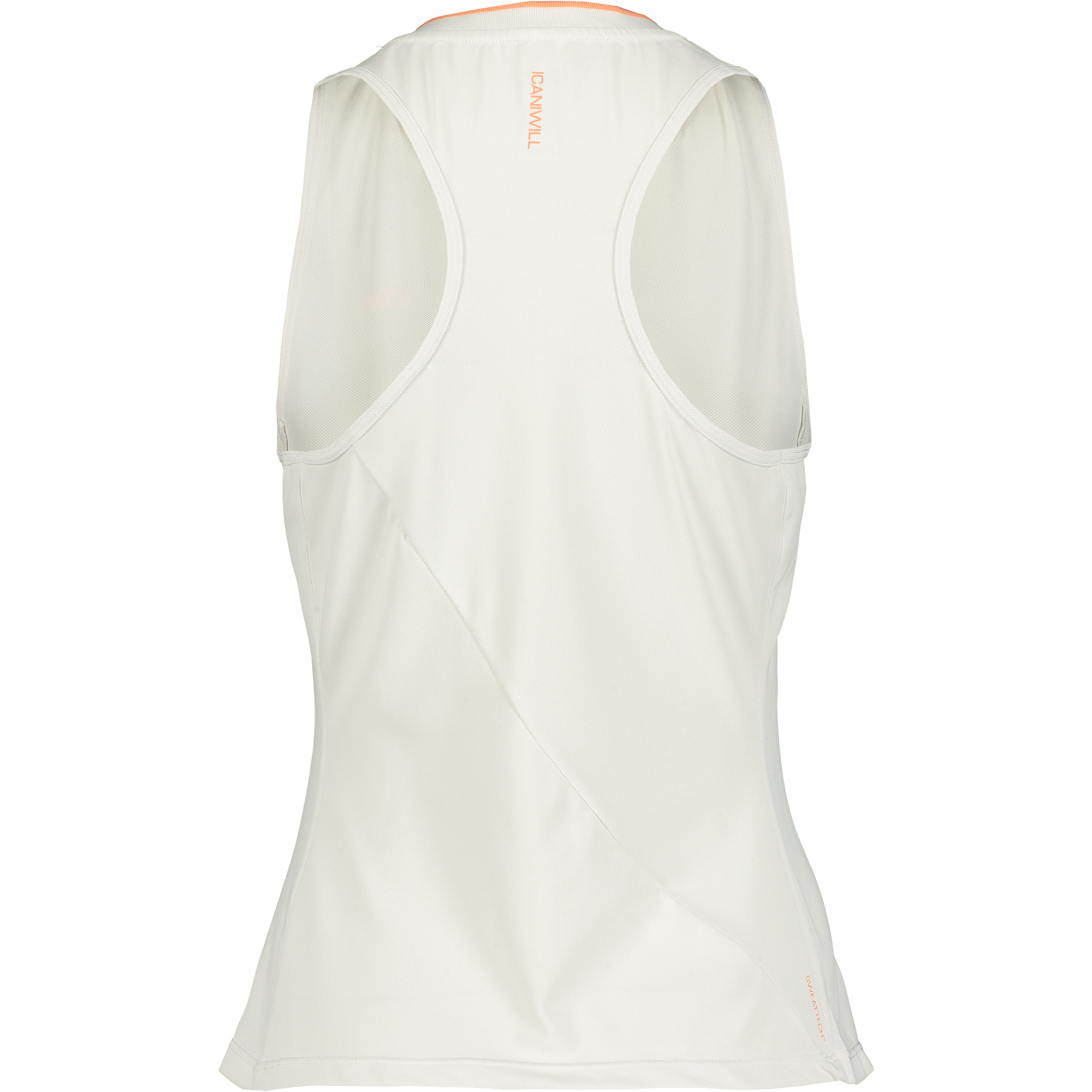 ICANIWILL, Training Pique Tank Top White/coral