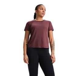 W Run Mesh Tee - Dk Plum Model01 Small1x1