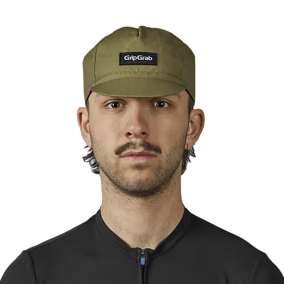 394733102101 GRIPGRAB Classic Cotton Cycling Cap 394733102101 GRIPGRAB Classic Cotton Cycling Cap Model01 Detail