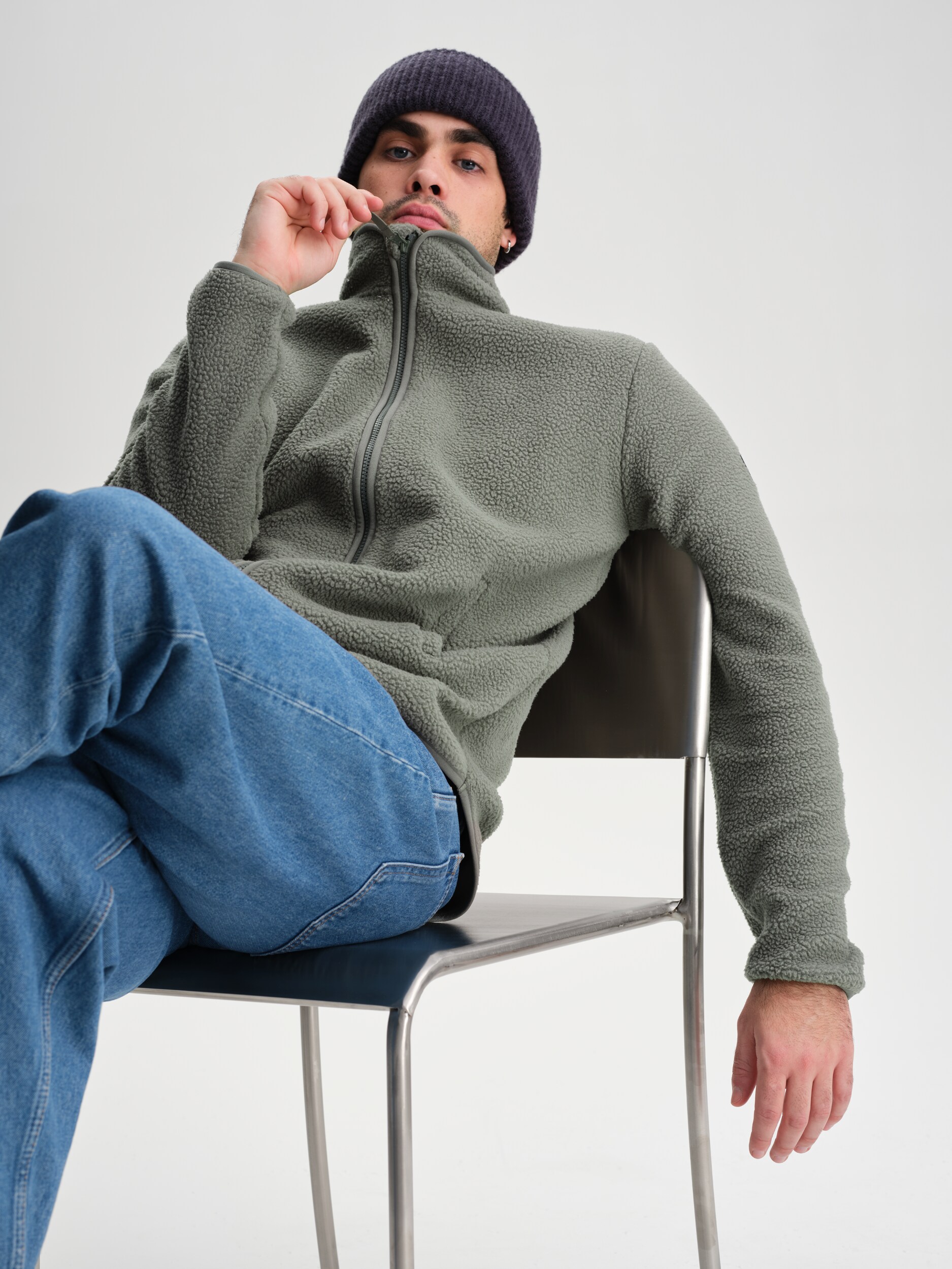 EVEREST, M Pile Zip Shirt