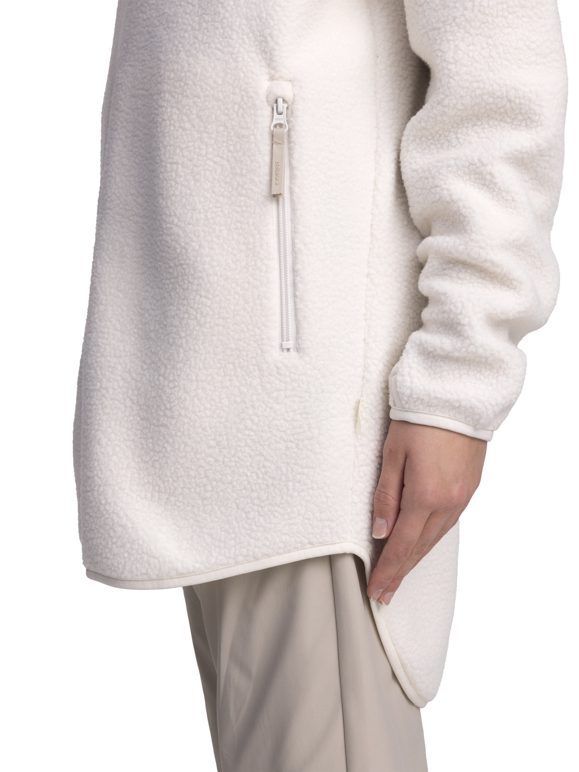 EVEREST, Pile Long Hood, Pitk&auml; Fleecetakki, Naisten