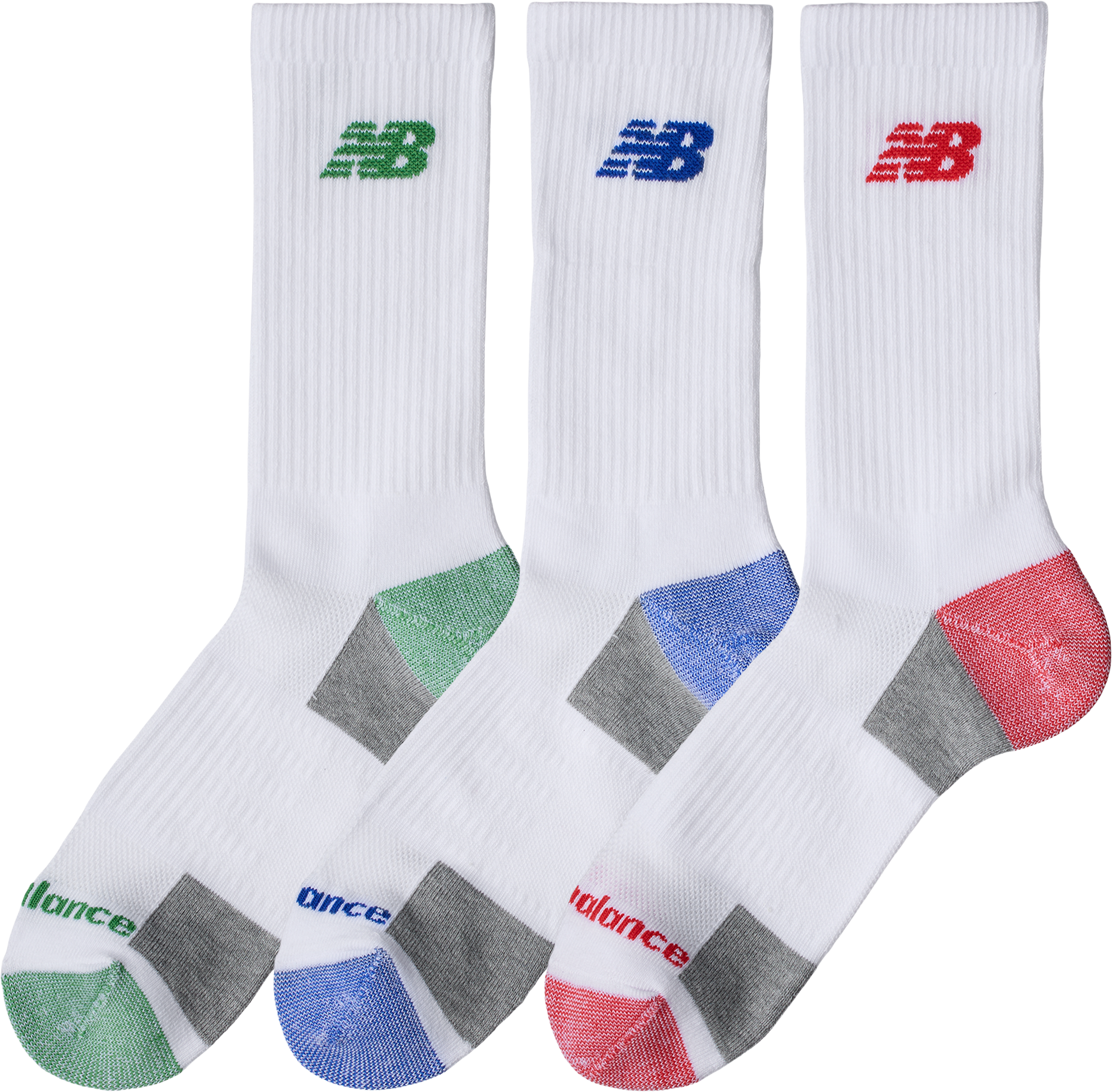 
NEW BALANCE, 
PERFORMANCE CUSHIONED CREW 3 PACK, 
Detail 1
