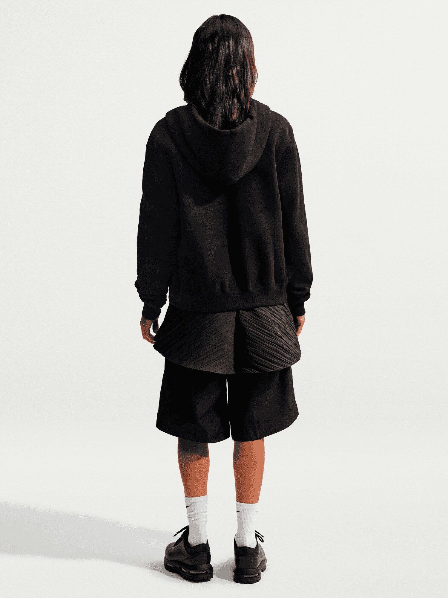 NIKE, W STUDIO FLEECE FULL-ZIP HOODIE