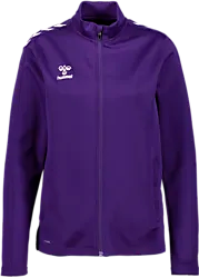 Core Xk Poly Zip Sweat W - Acai/White Standard Small1x1