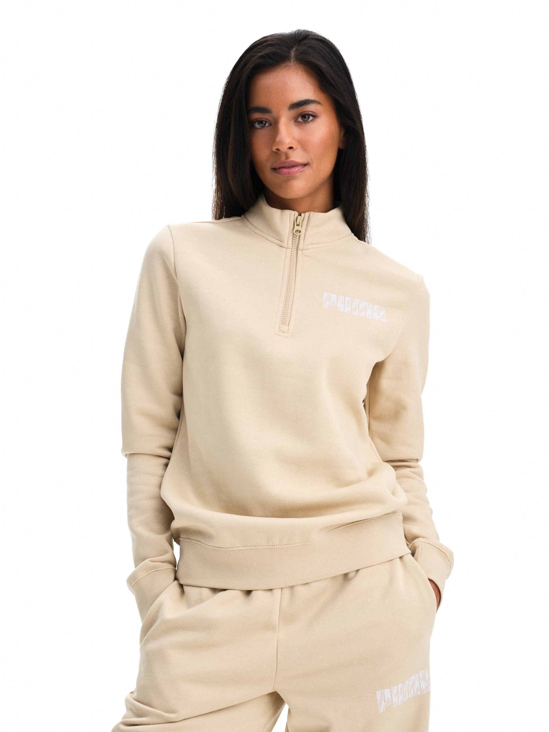 
PUMA, 
SMALL LOGO HALF-ZIP FL, 
Detail 1
