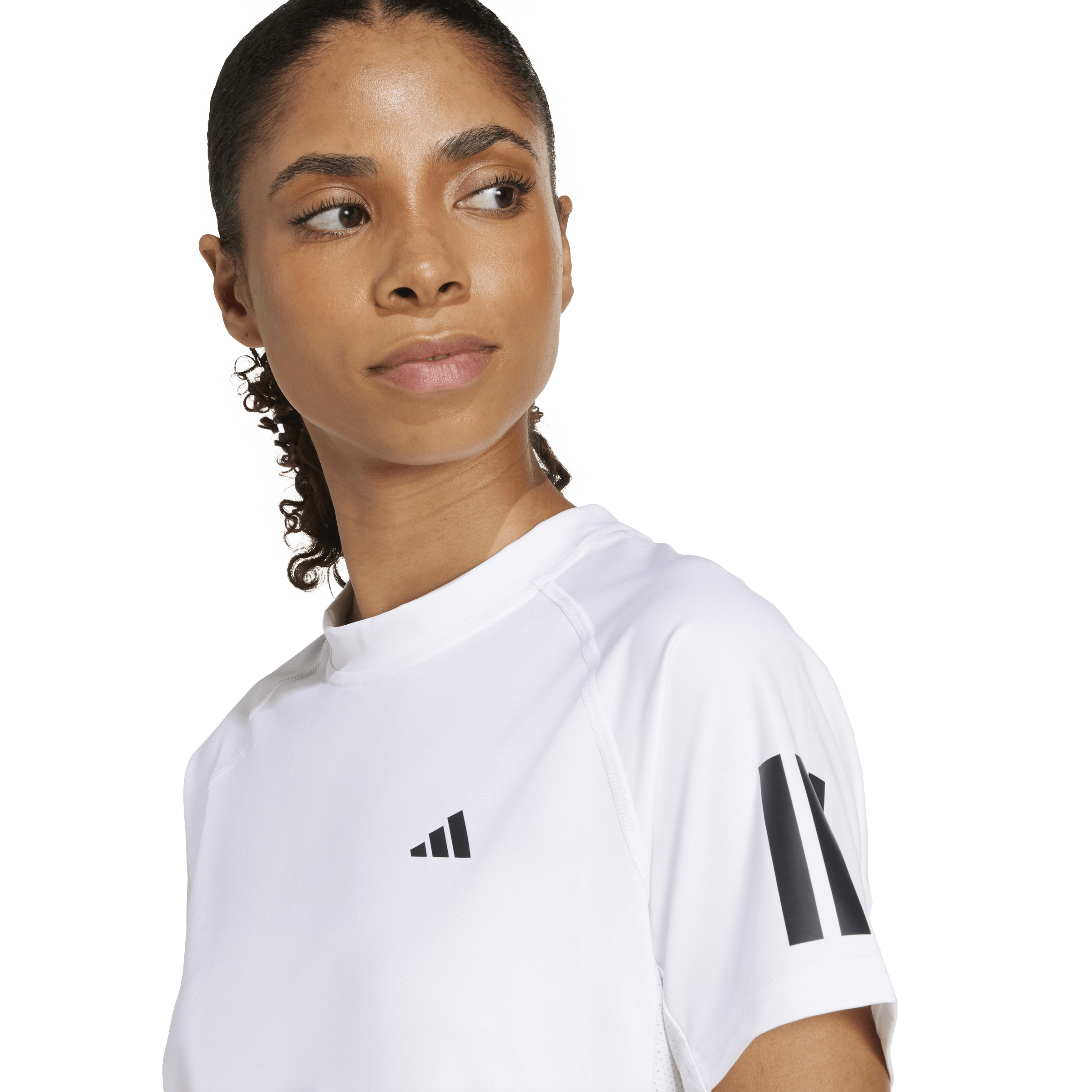 ADIDAS, W Club 3-stripe Tee